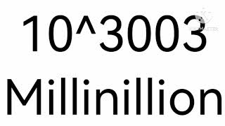 0 to millinillion [upl. by Erasme]