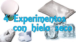 4 sencillos experimentos con hielo seco Experimentos Caseros [upl. by Katee705]