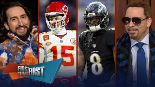 Ravens host Chiefs in AFC Championship Game whos wins the FTF Bowl  NFL  FIRST THINGS FIRST [upl. by Normand336]