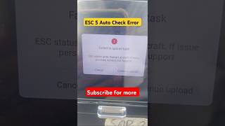 Fixing the ESC 5 Auto Check Error  Tech Abdullah Jatoi [upl. by Nitsuj]