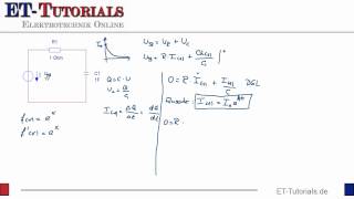 Herleitung der Formel zur Aufladung eines Kondensators [upl. by Leafar344]