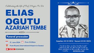 Prof Major Pr DrElias Ogutu Azariah Tembe 1952 2024  Celebration of life [upl. by Ahsoj504]