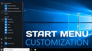 Windows 10  How to Customize Start Menu  Easy Tutorial Review [upl. by Senecal]