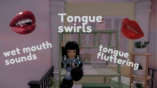 Roblox ASMR ✨tongue swirling and flutters✨INTENSE [upl. by Elish]