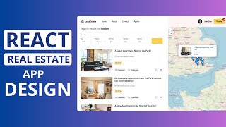 React Real Estate App UI Design Tutorial for Beginners [upl. by Ahsaeit]