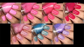 Zoya  Bloom  Spring 2024  Live Swatches [upl. by Gnaht]