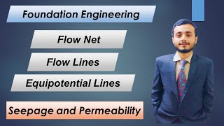 Flow Net  Flow lines and Equipotential lines  Soil Mechanics  Geotechnical Engineering Part1 [upl. by Essilrahc637]