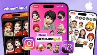 How to Get iPhone iOS 18 MEMOJIS on Android  Add Memojis to Instagram Story  iPhone Memoji 2024 [upl. by Elke516]