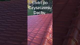 Czyszczenie dachówki czyszczenie mycie remont dach clean satisfying wow pressurewashing dom [upl. by Miun]