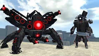 NEW UPGRADED MECHA SPEAKER SPIDER SKIBIDI TOILET BOSSES Skibidi Toilet In Garrys Mod [upl. by Arbma]