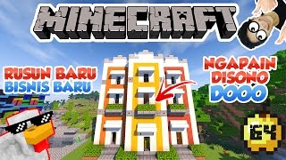 RUMAH SUSUN UNTUK VILLAGER  MINECRAFT SURVIVAL INDONESIA 64 [upl. by Nilra]