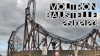 EuropaPark Achterbahnbaustelle Voltron Update 25022023 [upl. by Michale346]