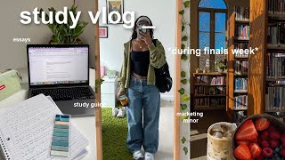 STUDY VLOG 🖇️ final exam week as a film major productive study tips coffee shops amp more [upl. by Cirderf]