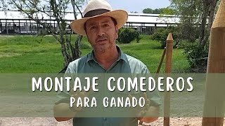 Montaje comederos para ganado [upl. by Bogusz]