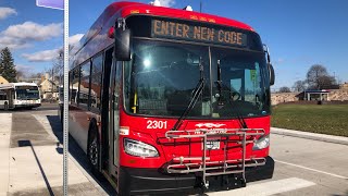 NFTA METROBUS FULL ROUTE 44 UNIVERSITY STATION BUS 2301 [upl. by Faxan]