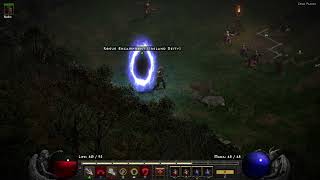 DIABLO II RESURRECTED Paladin Rogue Encampment Cold Plains Bishibosh 300724 [upl. by Ennahgem474]