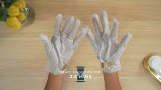 How to Use Collagen Gloves During a Manicure for Dry Hands  VOESH New York [upl. by Billy]