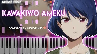 Kawakiwo Ameku  Domestic na Kanojo OP synthesia piano tutorial Minami [upl. by Jacques418]