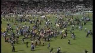 England 12 Scotland International 1977 Wembley pitch invasion [upl. by Nielson]