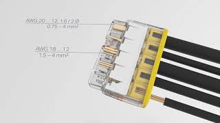 2773 Series  Simple and Quick PushWire Connector from WAGO [upl. by Aicatsanna899]