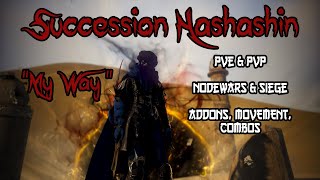 Black Desert Online  Succession Hashashin Guide 2022  NodewarSiege PvP Addons Combos and More [upl. by Assena]