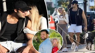 Sam Asghari gets cozy with Brooke Irvine while walking dog he once bought for ex Britney Spears [upl. by Acirej]