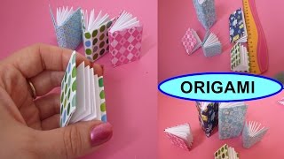 DIY Origami Notizbuch SCHNELL und EINFACH falten Mini Modular Book easy Tutorial Оригами книжка [upl. by Coffee]