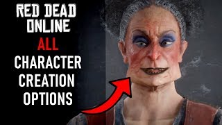 RED DEAD ONLINE  ALL Character Creation Options Male amp Female [upl. by Nwahsir138]