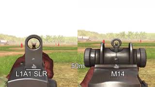 rs2  L1A1 recoil comparison [upl. by Paver]