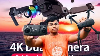 E88 Drone unboxing and testing  4K Foldable Camera Drone [upl. by Adnilrev]