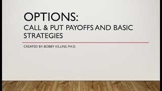 Options  Call amp Put Payoffs and Basic Strategies [upl. by Raynard839]