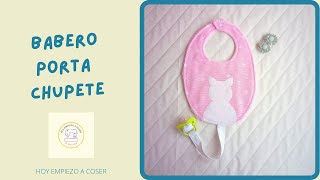 ❤️ BABERO PORTACHUPETE✔️PATRÓN O MOLDE GRATISHOY EMPIEZO A COSER patchwork costura bebés [upl. by Ofelia]