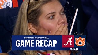 No 8 Alabama STUNS Auburn With LAST MINUTE TD To Win Iron Bowl I Game Recap I CBS Sports [upl. by Adley]