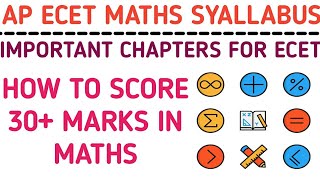 ap Ecet maths syallabus how to score top marks in ecet maths ap Ecet 2024 ecet maths importants [upl. by Aiekam677]