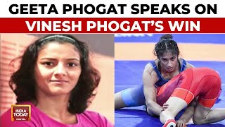 I Feel Very Proud Vinesh Phogats Sister And Olympian Geeta Phogat On Her Victory  Paris Olympics [upl. by Kenleigh567]