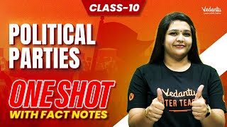 Political Parties ONESHOT with Fact Notes  Class 10  CBSE 2024 🔥 Suba maam [upl. by Johannes]