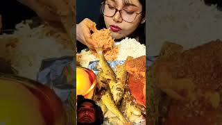 Fish rice mukbang eatingshow eating food [upl. by Fanchie]