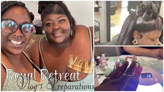 Travel Vlog  GRWM WAP Nails amp Hair  Fat Girl Summer The Royal Retreat Part 1  Joy Amor [upl. by Neslund]