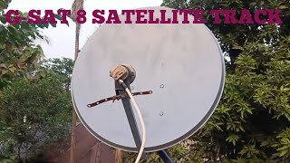 GSAT 8 SATELLITE TRACK  2 FEET DISH  DISH SETTING CHANNEL LIST [upl. by Aretina]