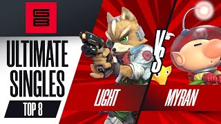 Light vs Myran  Top 8 Ultimate Singles  Genesis 8  Fox vs Olimar [upl. by Browne617]