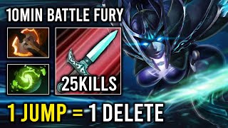 WTF 1 JUMP  1 DELETE Unlimited Crit Brutal Cleave Hit Like a Truck Carry Phantom Assassin Dota 2 [upl. by Aileduab39]