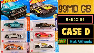 Unboxing  Hot Wheels 2025 Case D [upl. by Evadne]