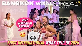 My FIRST INTERNATIONAL WORK trip of 2024 Bangkok with L’Oreal Paris  TravelWSar [upl. by Anoi]