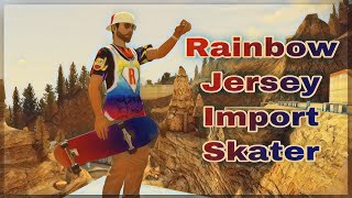 Calplex Rainbow Jersey Import Skater Skate 3 [upl. by Kariv]