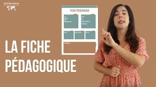 Fiche pédagogique  le document essentiel pour préparer et planifier chacun de ses cours [upl. by Barbaraanne100]