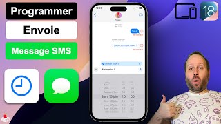 Comment Programmer Message SMS  iPhone  iPad  iOS 18 [upl. by Moyna]