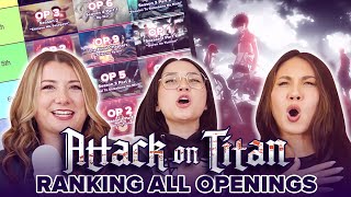 Ranking ALL ATTACK ON TITAN Openings 💥 [upl. by Kolb]