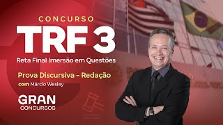 Concurso TRF 3  Reta Final Imersão em Questões de Prova Discursiva  Redação [upl. by Nady227]