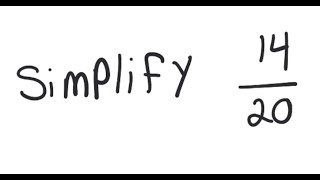 Fractions Simplify 1420 [upl. by Anaujik120]