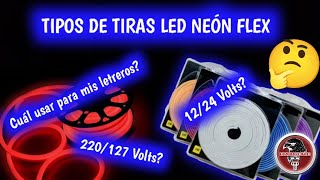 Tipos de tiras de LED neón Flex [upl. by Macknair]